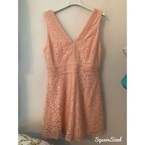 Gorgeous Lace Peach Dress from Francesca’s